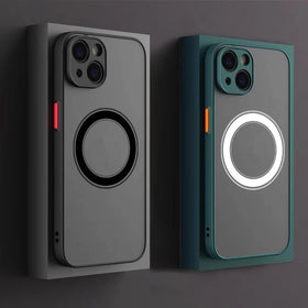 Magnetic Wireless Full-body Matte Protective Case For Phones