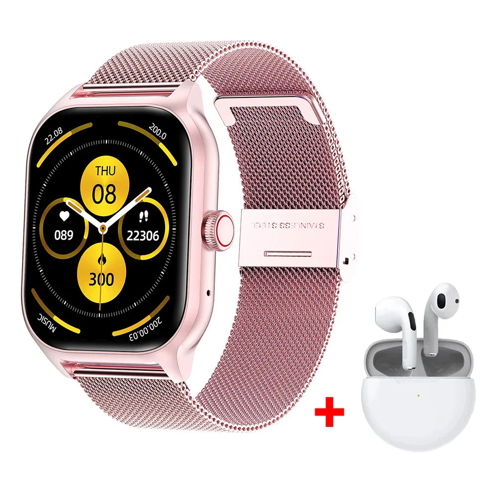 NNEOBA Sports Smart Watch Bluetooth Pink-0