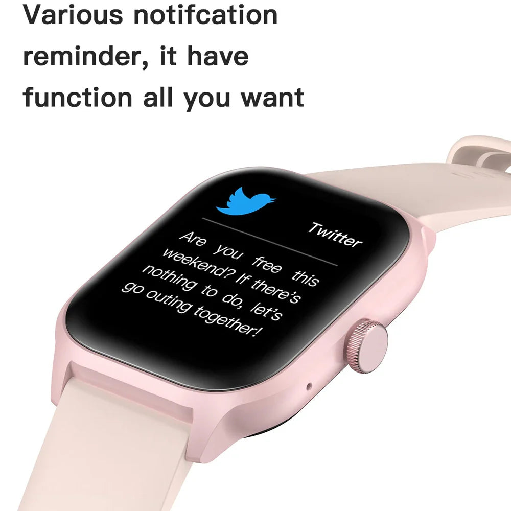 NNEOBA Sports Smart Watch Bluetooth Pink-2